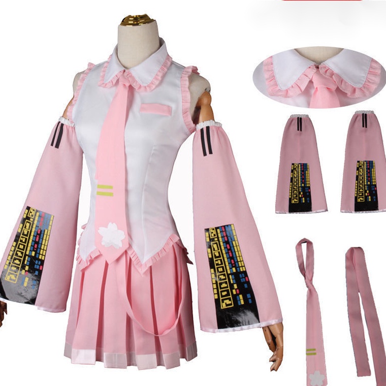 Hatsune MIKU Cosplay Sakura Traje Oficial De Mucama Disfraz Shopee México