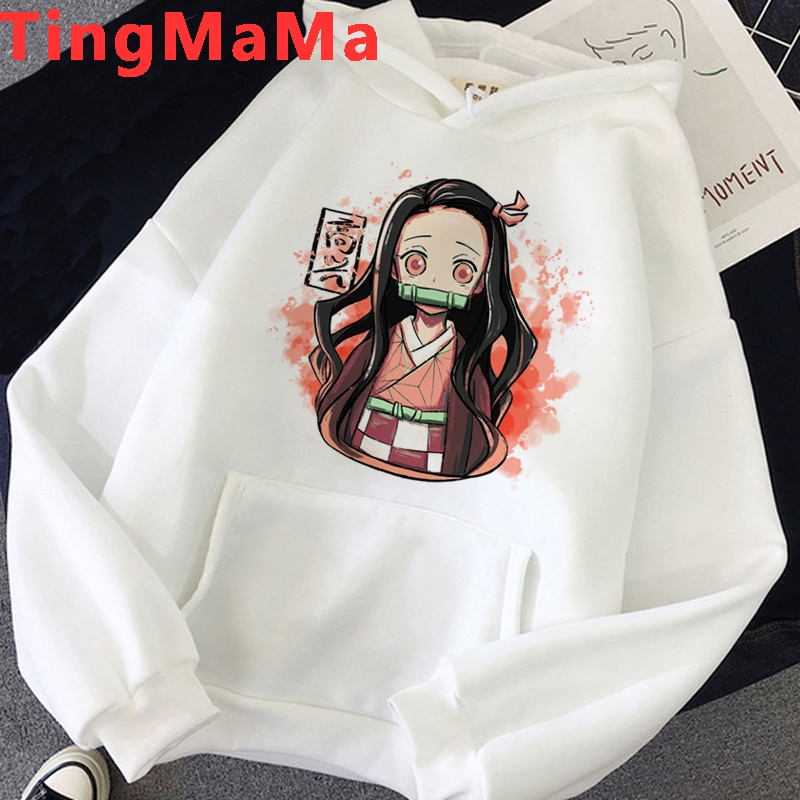 FIHTRY Demon Slayer Cosplay Japón Anime Merch Nezuko Sudadera Con