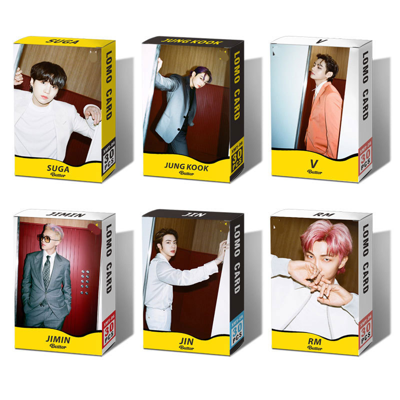 Bts Album Butter Photocard Jungkook V Jimin Rm Suga Jin Jhope Lomo