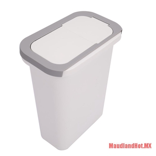 Andhot Wall Mounted Sliding Lid Trash Can Kitchen Door Hanging Garbage