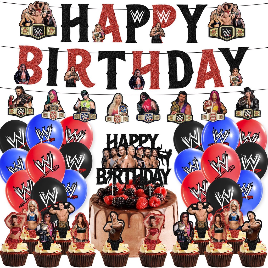 Recolectar 48 images decoraciones de cumpleaños de lucha libre