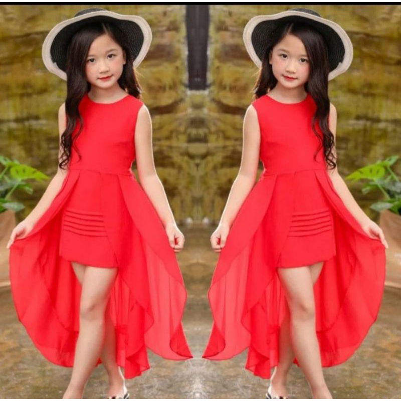 Pegi Dress- elegantes vestidos de niños vestidos de fiesta niños edad 7 8 9  años/rojo negro vestidos de niñas | Shopee México