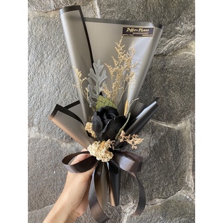 Ramo de flores artificiales/ramo de flores secas/ramo de graduación/rosa  negra individual/ramo de rosas negras/Bouquet para niños/ramo de niña |  Shopee México