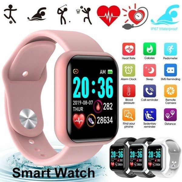 Reloj inteligente Y68/D20 con Bluetooth USB con Monitor cardiaco smartwatch Shopee México
