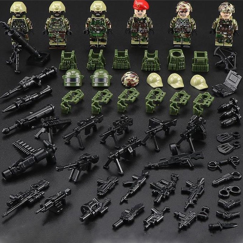 Swat Policía Ejército Sas Mini Figuras arma soldado se ajusta Lego Juguetes Reino Unido Stock 