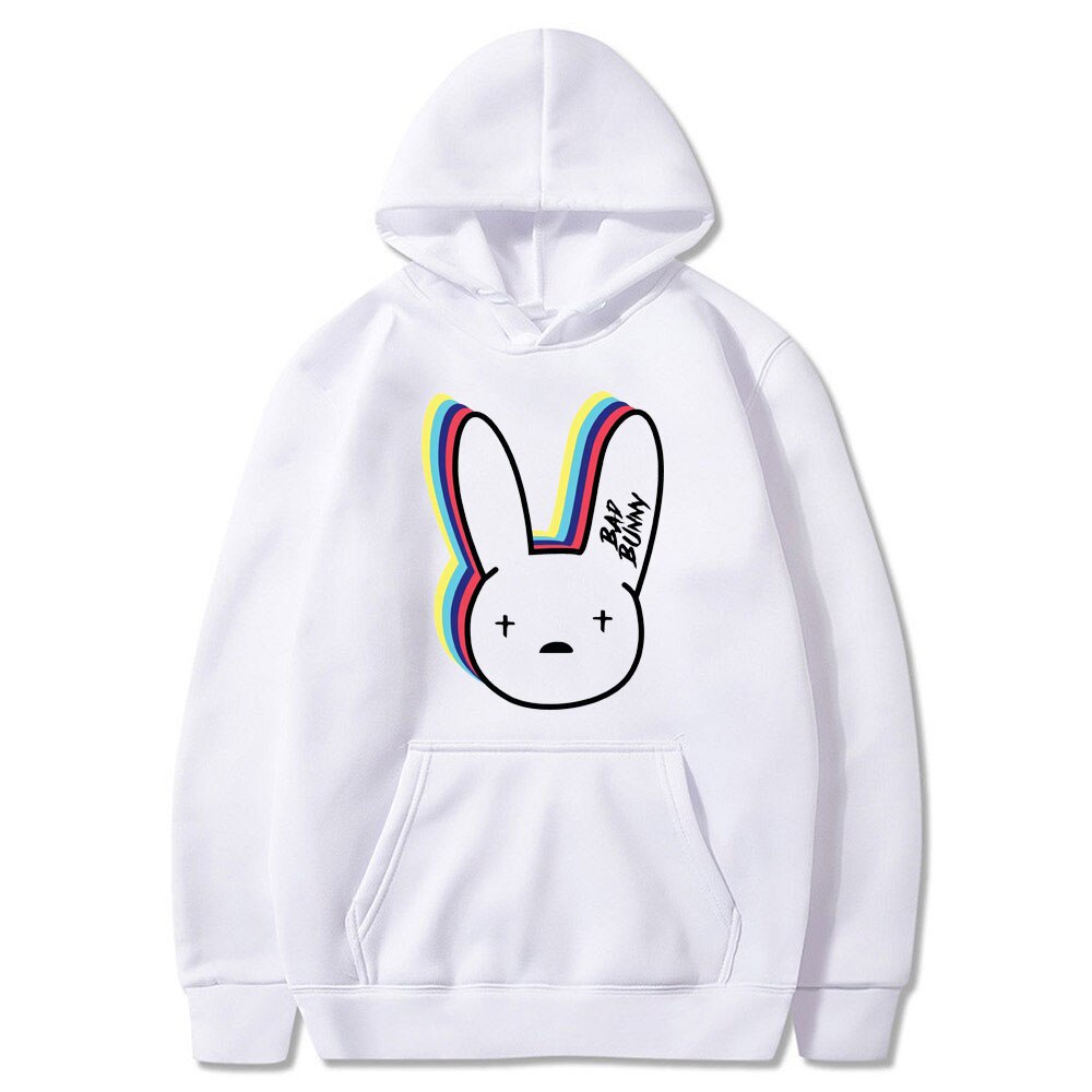 Bad Bunny Funny Hoodies Korean Clothes Pullover Harajuku Sweatshirt Hooded  Hoody Hip Hop Hoodie Sweatshirt Male | Shopee México