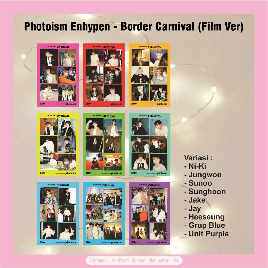 ショッピング通販 ENHYPEN BORDER:CARNIVAL 直筆ポラロイド