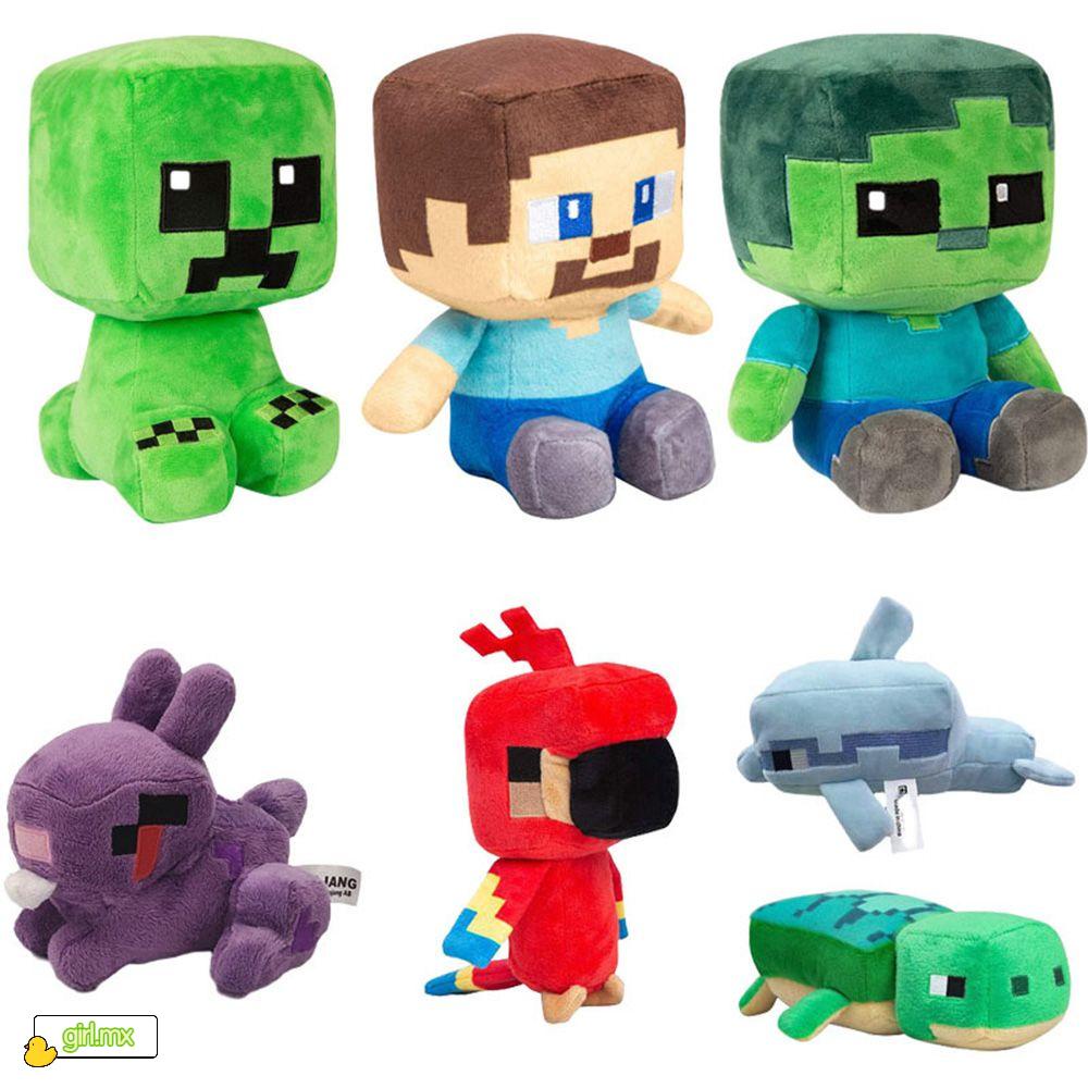 Coussin peluche minecraft enfant décoratif 35x35 cm, animals bleu Minecraft | La Redoute