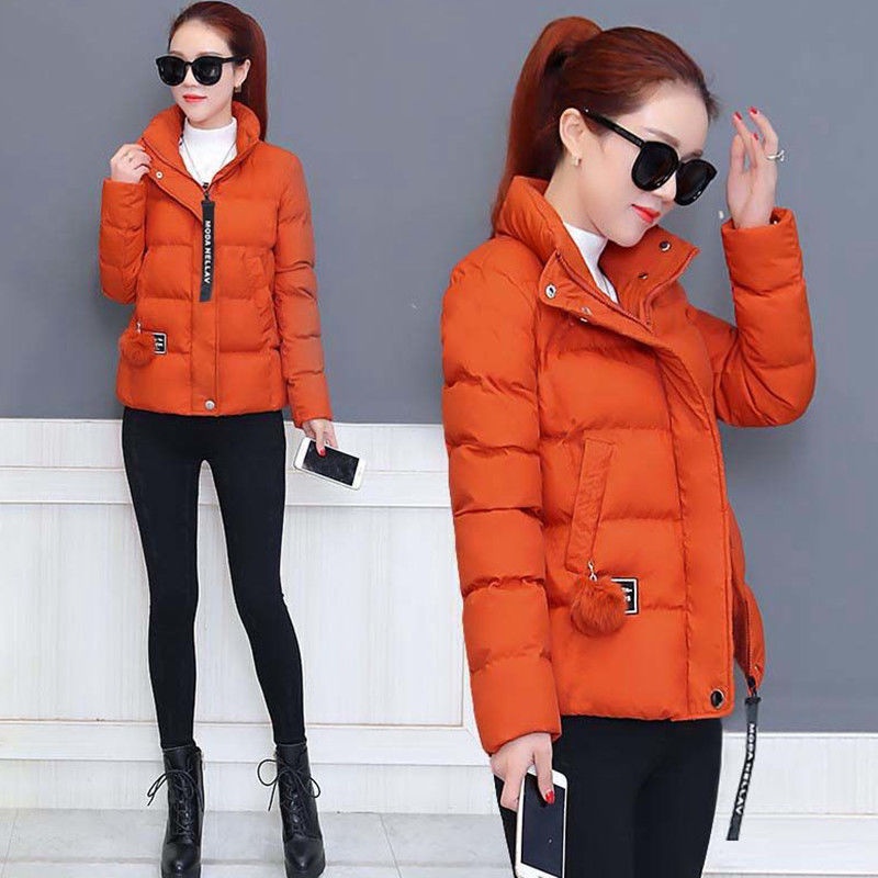 Chamarra Con Relleno De Algodón Caliente De Invierno Para Mujer Coreana  Abrigo De Pan Naranja | Shopee México