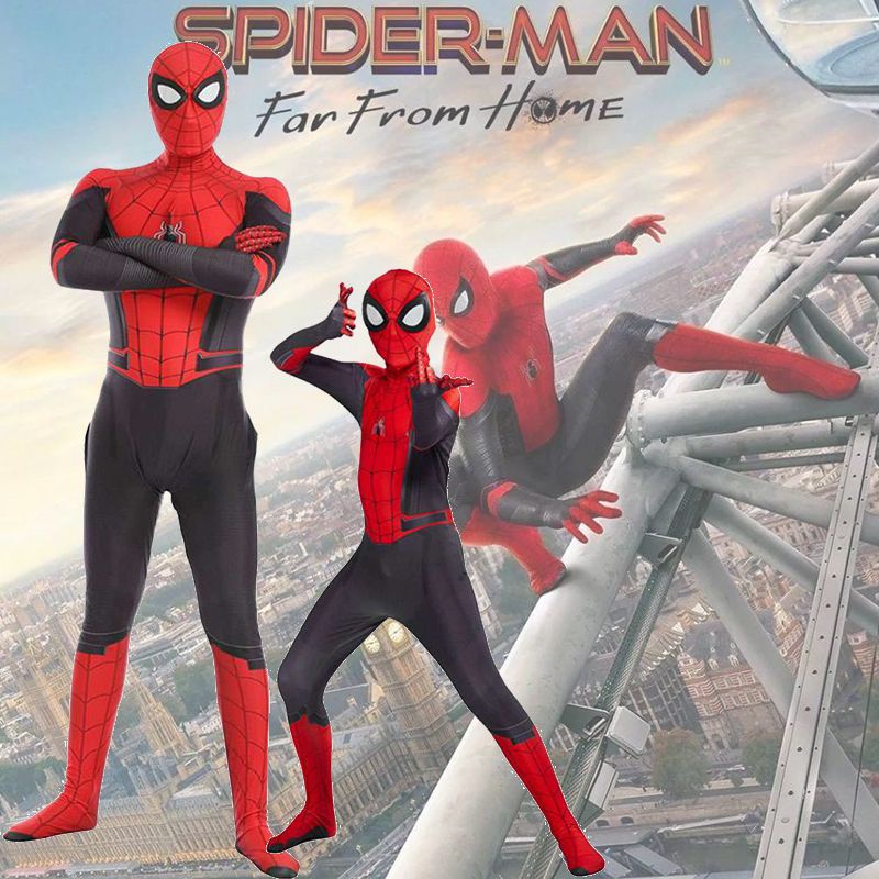 peter parker adulto niños spider man lejos de casa cos disfraz spiderman  mono de halloween fiesta cosplay | Shopee México