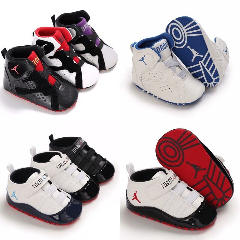 0-18 Meses Zapatos De Bebé Recién Nacido Baloncesto Jordan De Deporte Niño De 1 De Edad De Cumpleaños | Shopee México