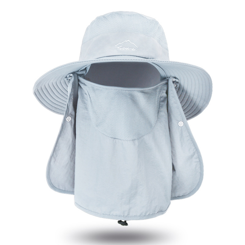 Unomor Sombrero de pesca con sombrero de sol para hombre transpirable grande bohemia sombrero de protección solar para el sol 