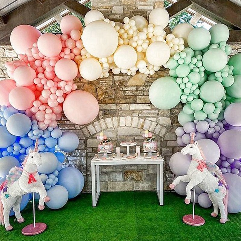 Multi Color Macron Pastel Globo Guirnalda Arco Iris Latex Globos Fiesta De Cumpleanos Boda Bebe Ducha Decoracion Globo Guirnaldas Arco Conjunto Shopee Mexico
