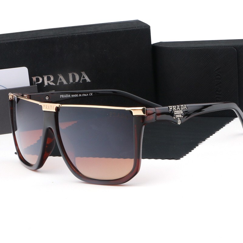 PRADA Lentes De Sol Redondos De Gran Tamaño Con Marco Metálico Para  Hombre/Nuevos Para Conducir/Pesca | Shopee México