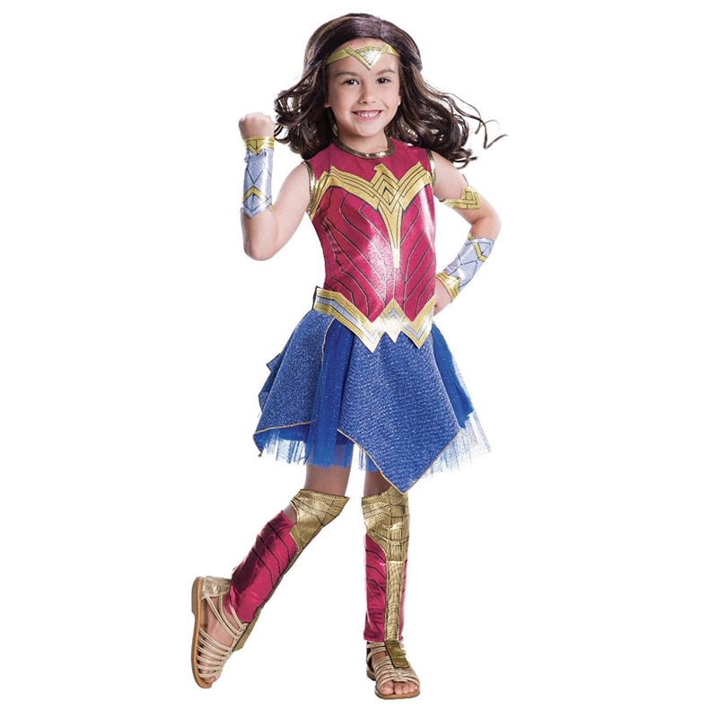 Mujer Maravilla Disfraz Niña Amanecer De La Justicia De Niños Superhéroe  Cosplay De Halloween Para | Shopee México