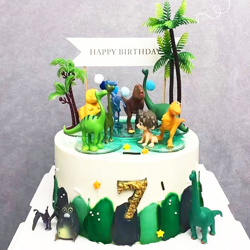 Dino tarzán juguete decoración de pastel de dinosaurio decoración de tarta  conjunto de regalo | Shopee México