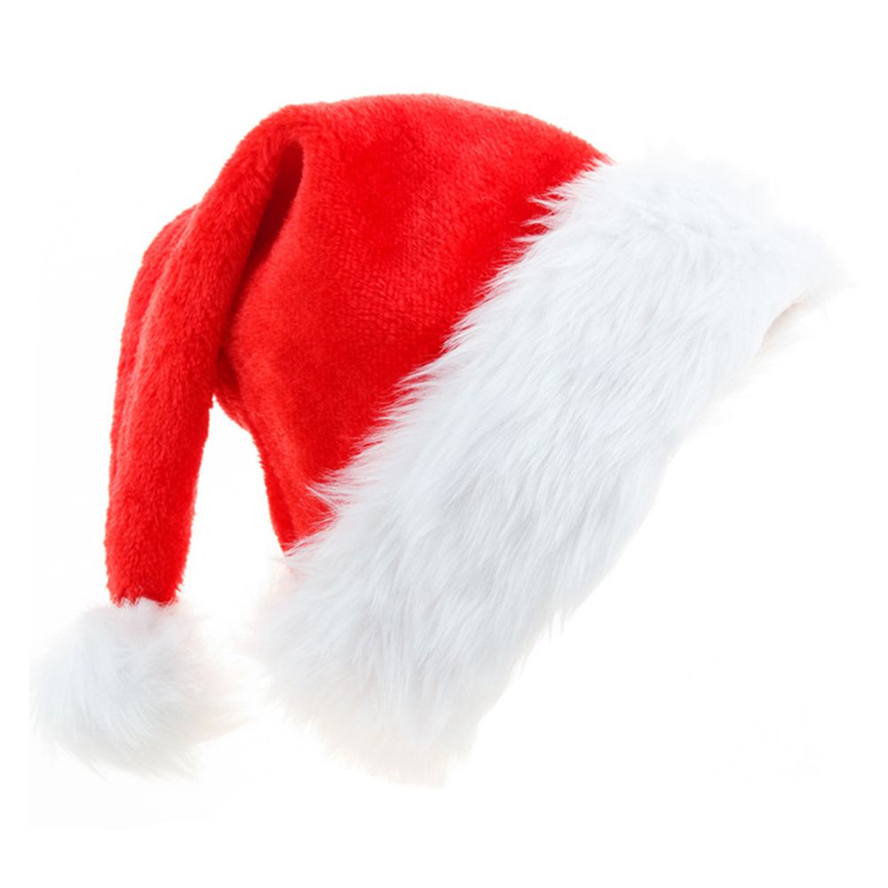 Dollar Store Pack de 2 Gorros de Papa Noel para niños Sombreros Navideños Tradicionales de Santa Claus Rojo y Blanco 