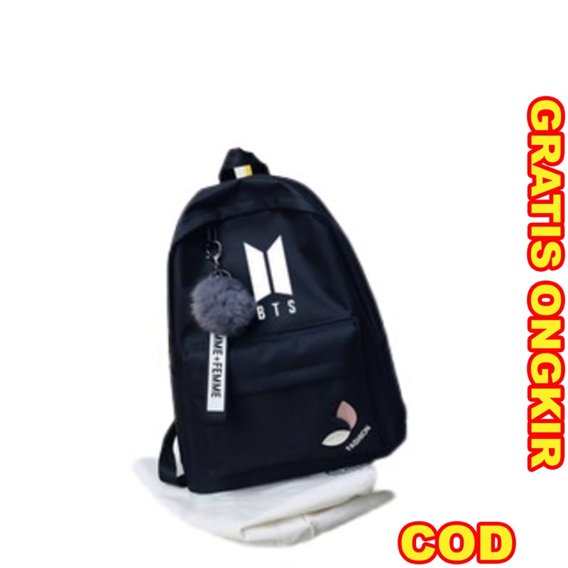 Bolsas de escuela secundaria - BTS mochila - Cool mochila de hombre 1 tono BRW175