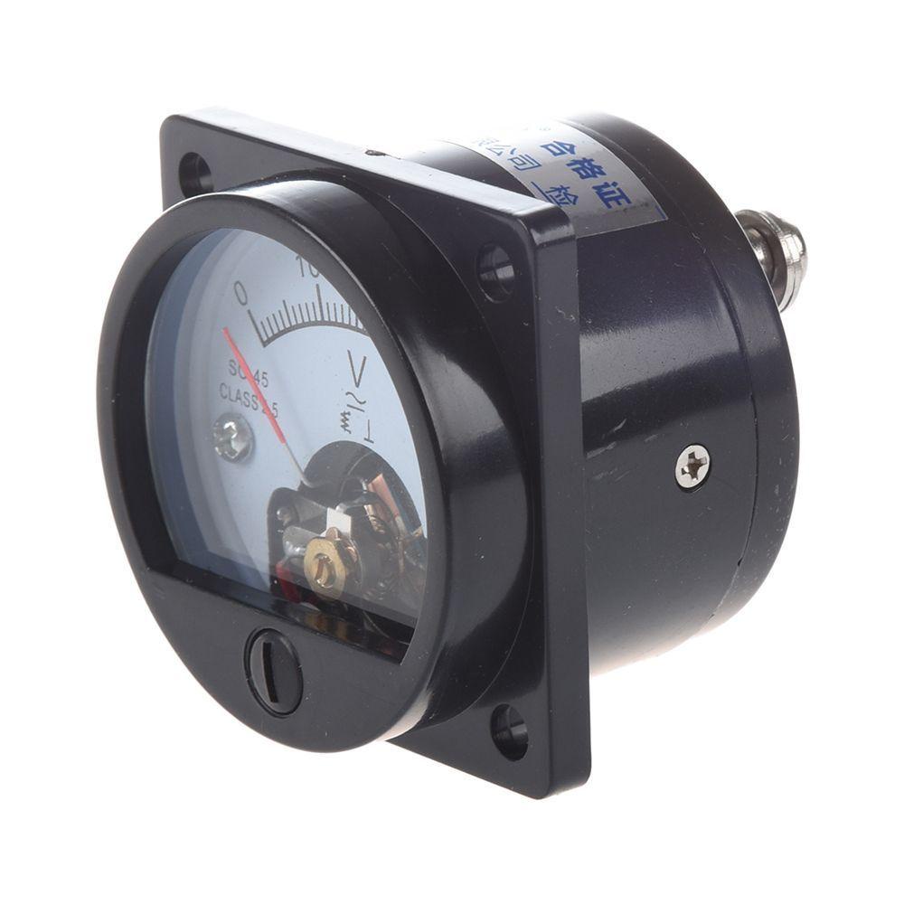 Aire Acondicionado 0-300 V Ronda Dial analógico calibre Voltímetro Medidor de panel negro nuevo 