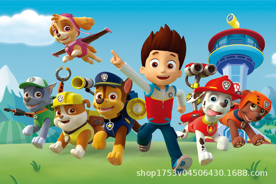 PAW Patrol COD niños bebé fiesta de cumpleaños tema póster de tela de fondo  foto tela póster Cocomelon patrulla canina Blippi Frozen Mario | Shopee  México