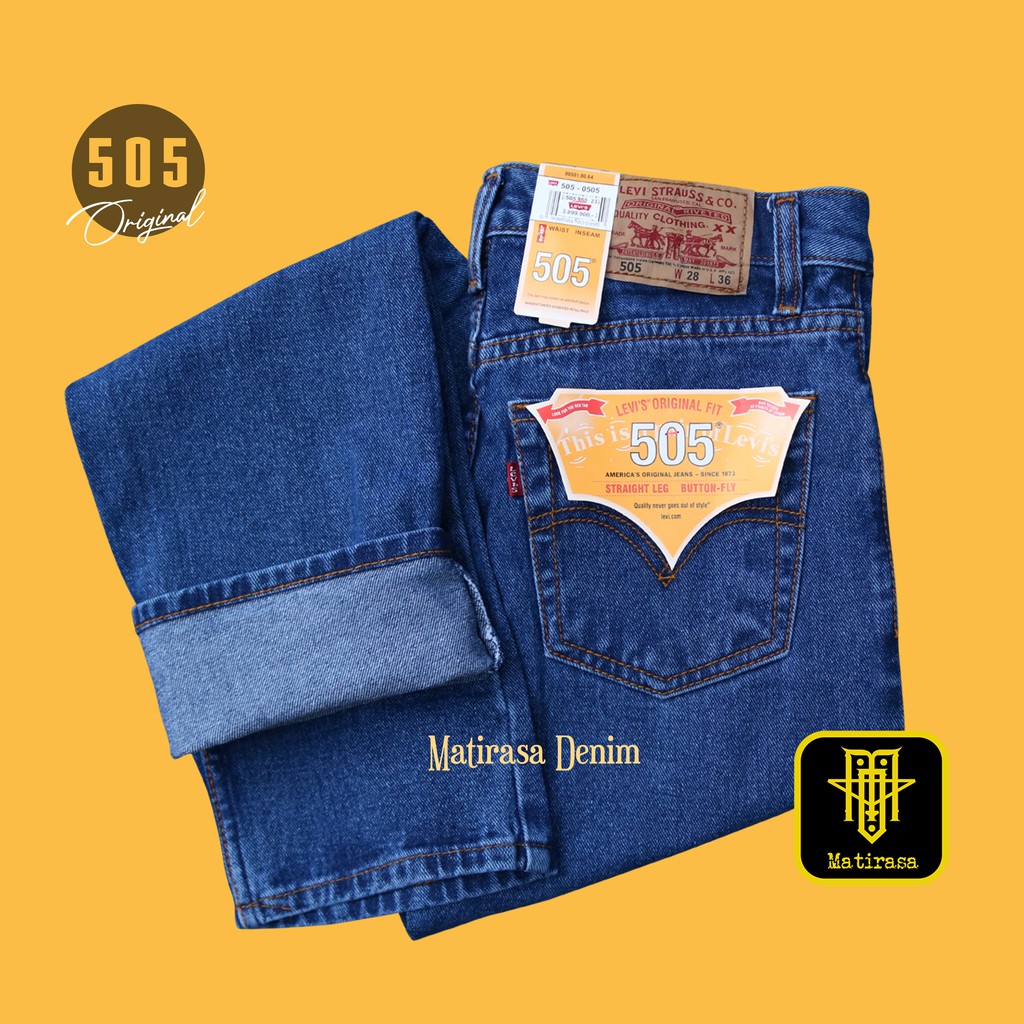 Jeans largos estándar para hombre adulto - Levi 505 Original Regular Jeans  para hombre | Shopee México