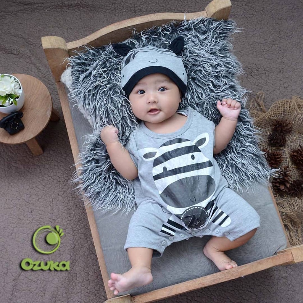 Ropa de bebé niño mameluco Jumper bebé lindo jersey de cebra Ozuka Zebra |  Shopee México
