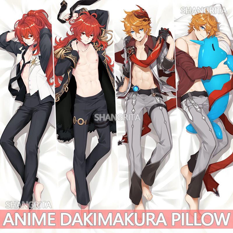 Funda De Almohada De Anime Genshin Impact Dakimakura Tartaglia Para Hombre Disfraz De Otaku