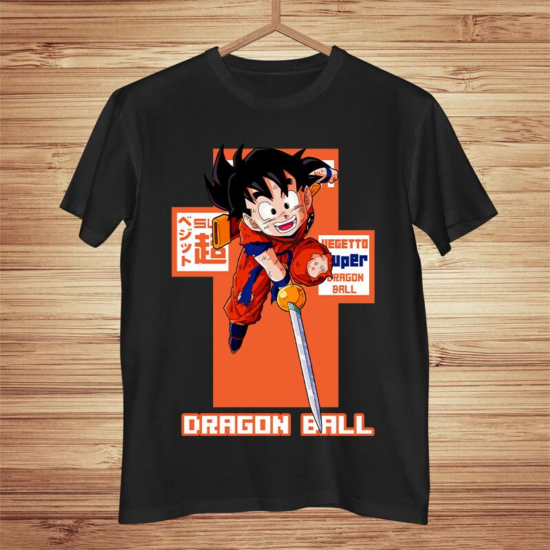Mercancía auténtica GMYG Dragon Ball Z Goku Símbolo Camisetas Japonés Anime  Graphic Premium 100% Algodón Cuello Redondo T-Shirt Manga Corta Precio del  fabricante Entrega rápida en cada pedido 