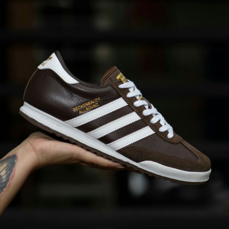Adidas BECKENBAUER ALLROUND marrón blanco oro ORIGINAL zapatos los hombres | Shopee México
