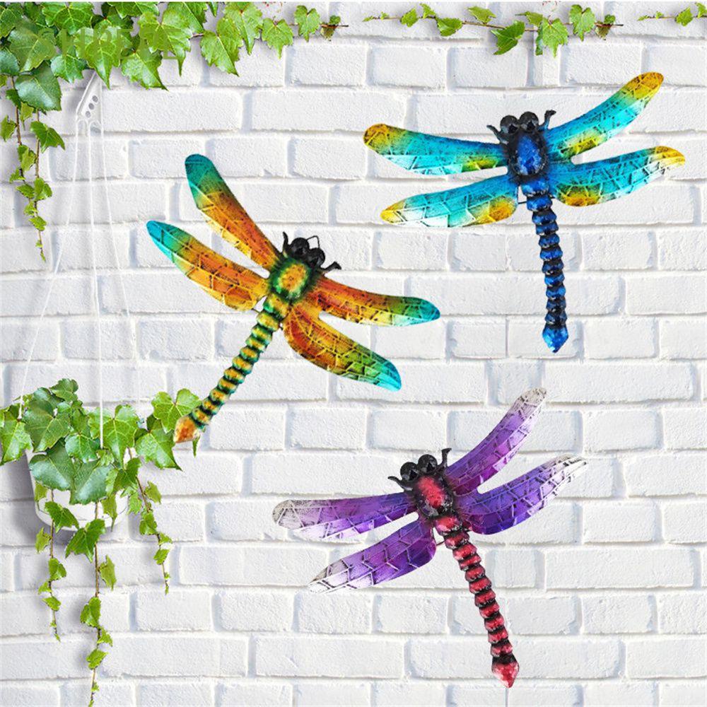 Shpepe Hanging Wall Art Sculpture Patio Fence Home Decor Metal Dragonfly Garden Large Indoors Outdoors Decoration Crafts Ornaments Shopee Mexico