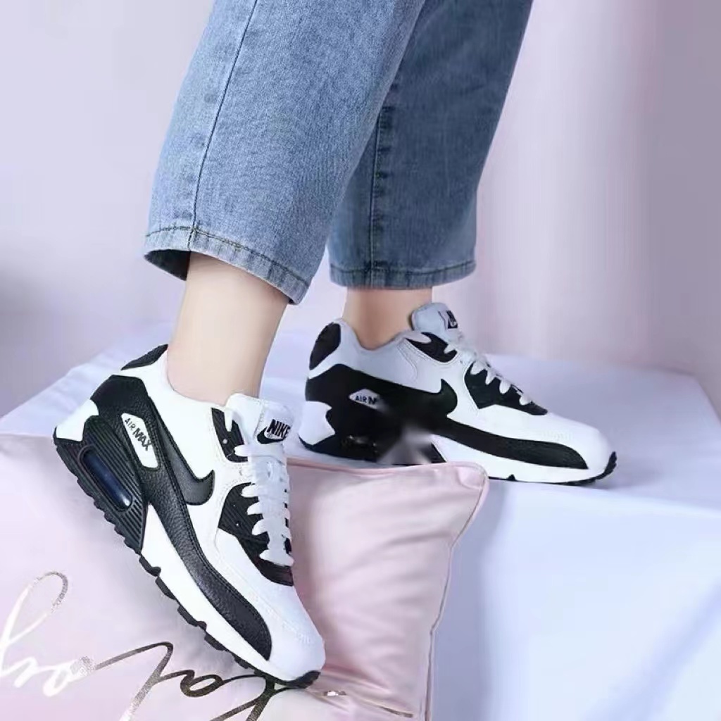 Sotavento tambor Observar Nike Air Max 90 Cushion Transpirable Hombres Zapatillas De Correr Mujer Blanco  Negro 36-45 | Shopee México