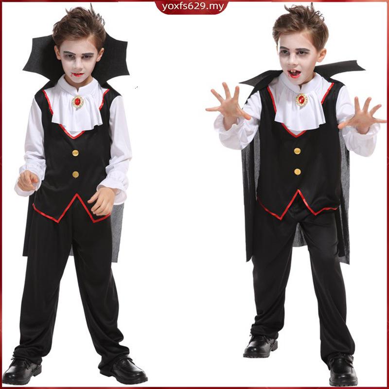 Disfraz De Halloween Para Niños Cosplay Terror Vampiro Fantasma Ropa Niño  Niña Escenario | Shopee México