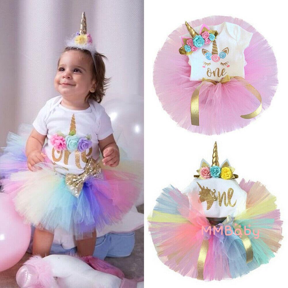 Vestido De Princesa unicornio Para bebé niña+Vestido De pastel De 0-24  Meses | Shopee México