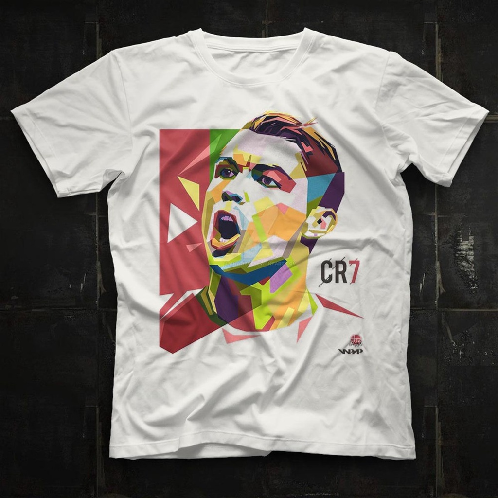 Camiseta Cristiano Ronaldo Blanco Unisex-Camisetas-Camisas | Shopee México