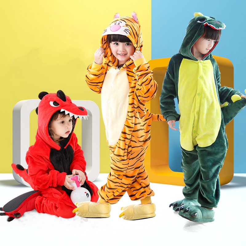 Niños Pijamas Ropa De Bebé Animal Niñas Dinosaurio Dibujos | Shopee México