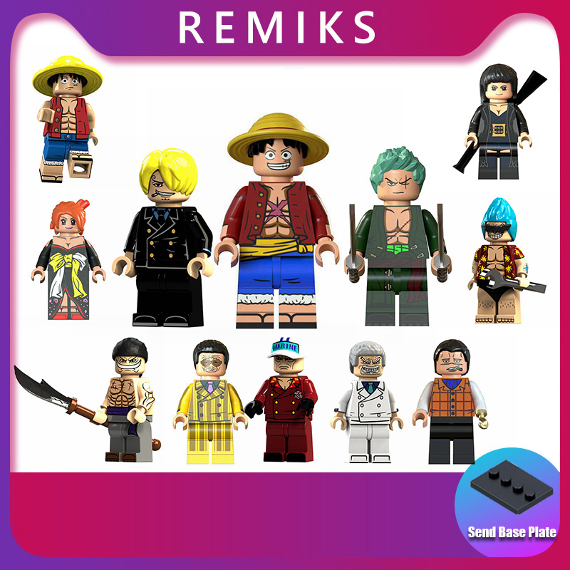 LEGO One Piece Minifigure Luffy Series Building Blocks Children's Educational Toy Character Series