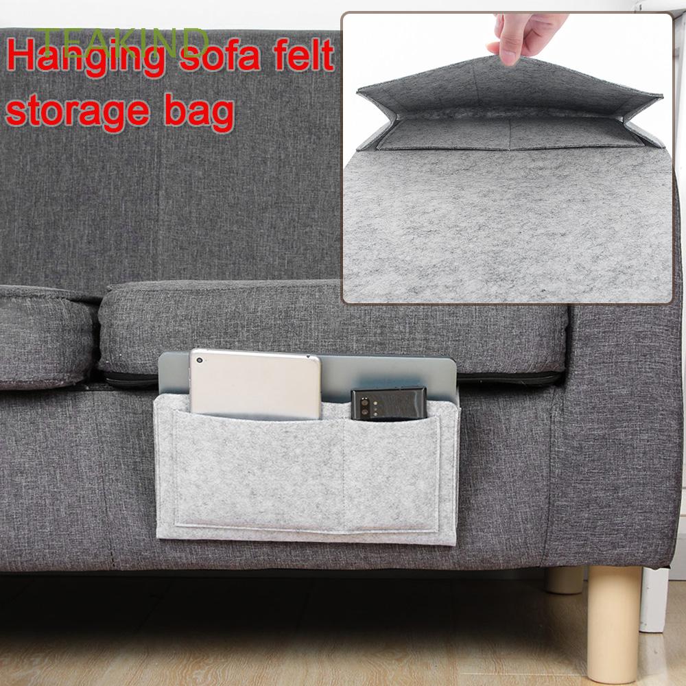 Teakind Tv Hanging Bags Couch Storage, Sofa Storage Bags