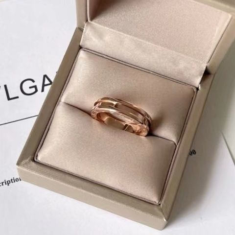 Anillo De BVLGARI Versión Estrecha Sin Diamantes De Imitación Rosa Plata  Regalo b918 | Shopee México