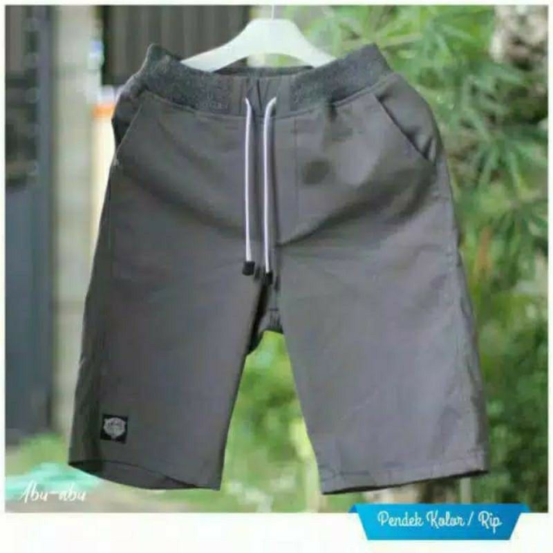 Pantalones cortos Chinos de cintura elástica con cordón peinado algodón 4.6  para hombre y niño | Shopee México