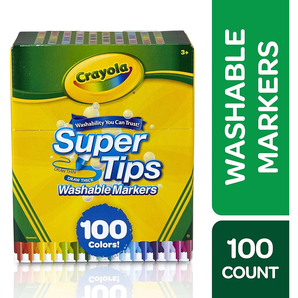 100 rotuladores super tips crayola