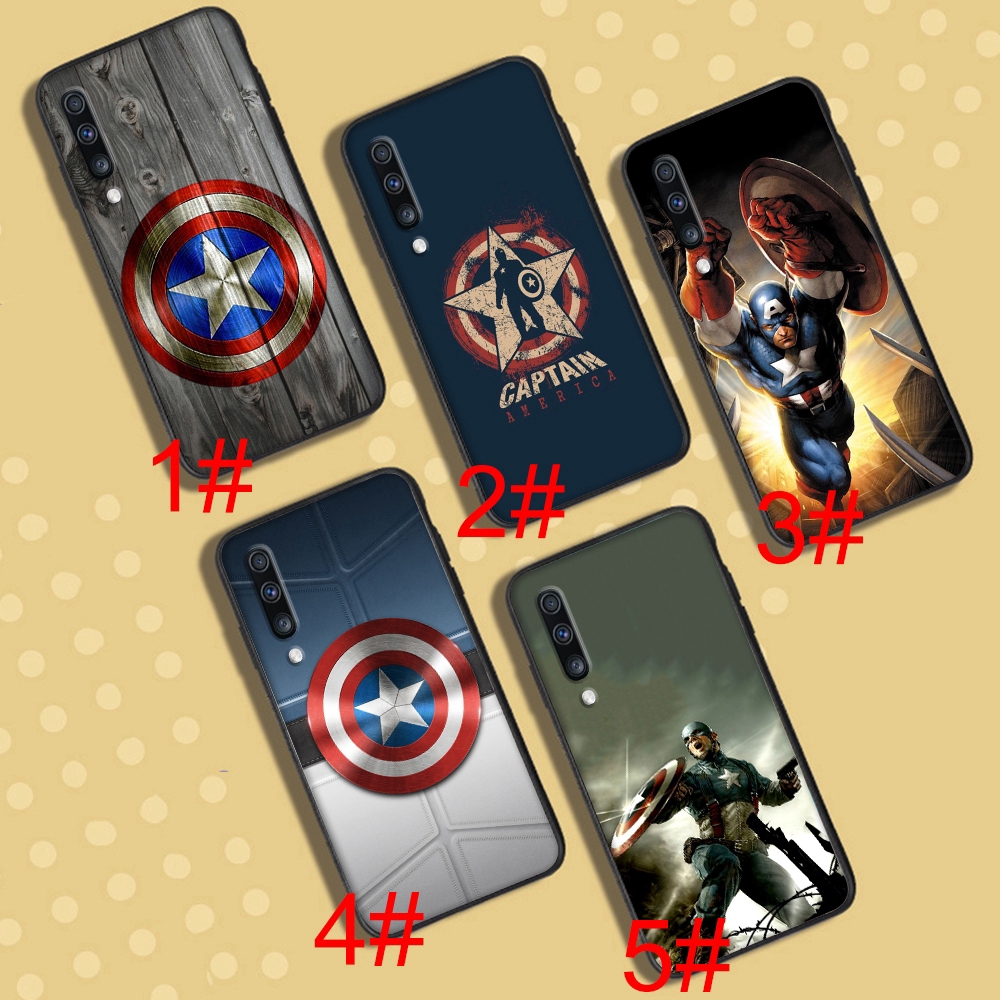 A-313 Funda Blanda De Marvel Avengers Capitán América Compatible Con Samsung Galaxy Note 9 10 8 20 Ultra S22 Lite Plus