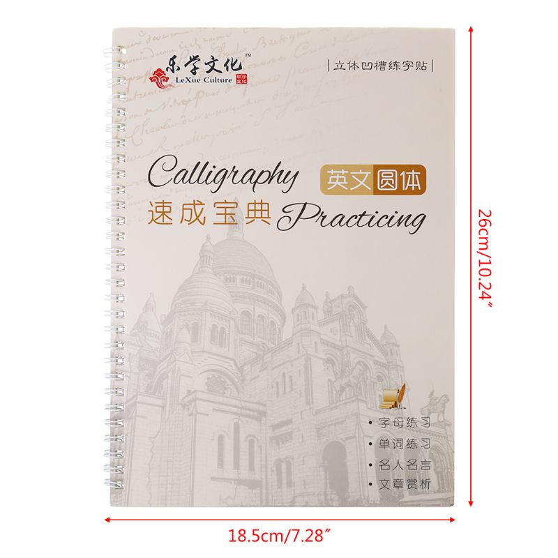 Kkvision Cursive Writing English Calligraphy Copybook For Adult Children Exercise Groove Handwriting Practice Book Shopee Mexico