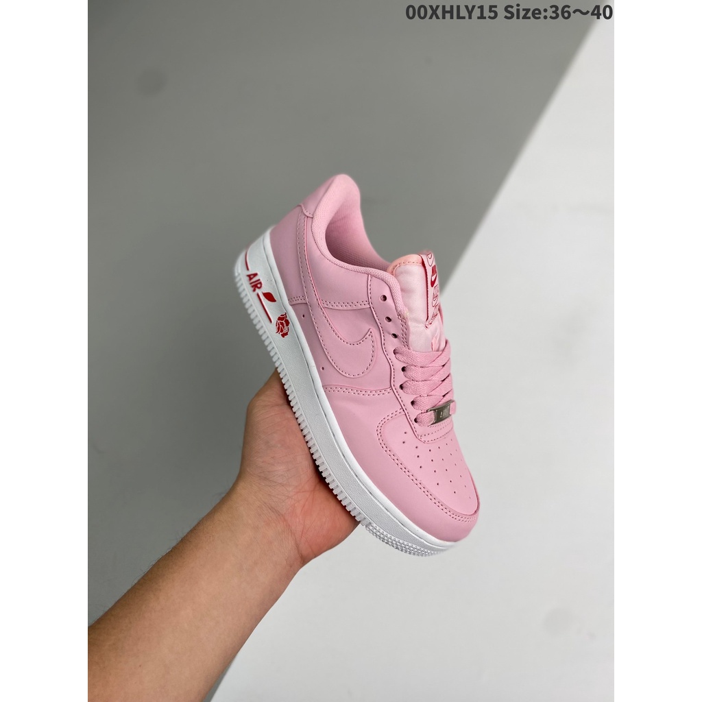 forece af1 ′ 07Rose " Force One Classic Low All-match Casual Sneakers " Cuero Blanco Verde Rosa Rojo CU6312-100 00XHLY15 " | Shopee México