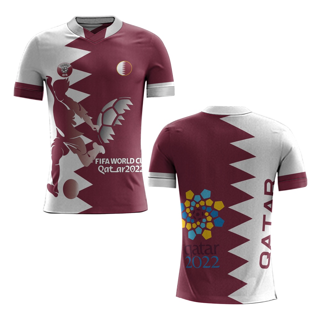 La última copa mundial de Qatar FIFA Qatar 2022 Fullprint Jersey