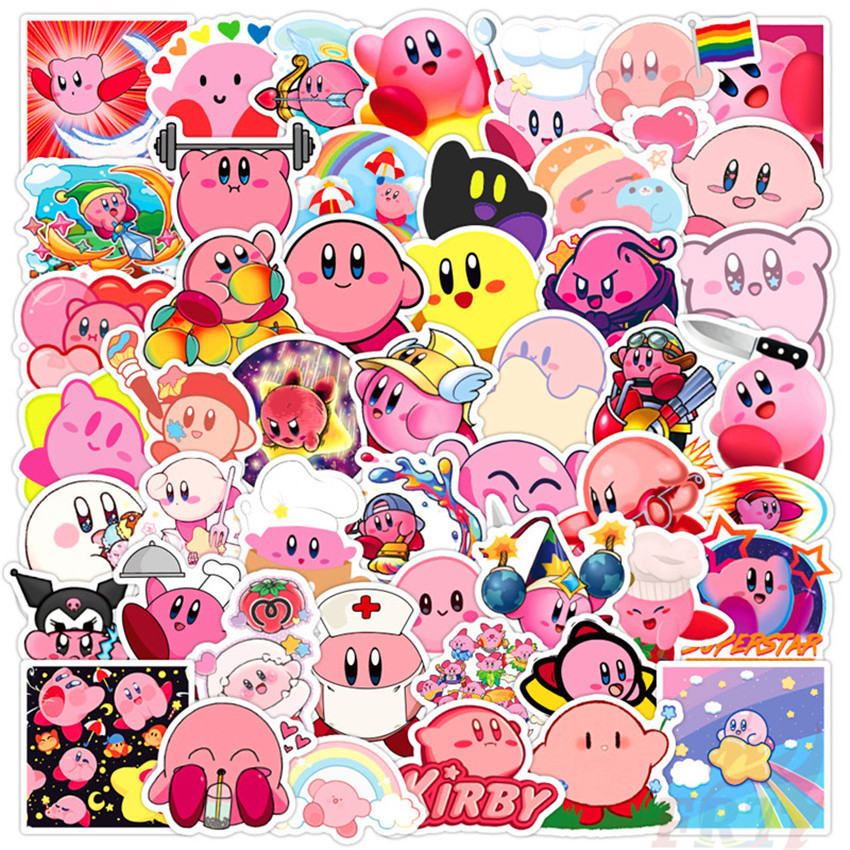 Kirby-Series 03 Anime Games Kawaii Dibujos Animados Personajes Pegatinas 50  Unids/Set DIY Moda Equipaje Portátil Skateboard Calcomanías Doodle | Shopee  México