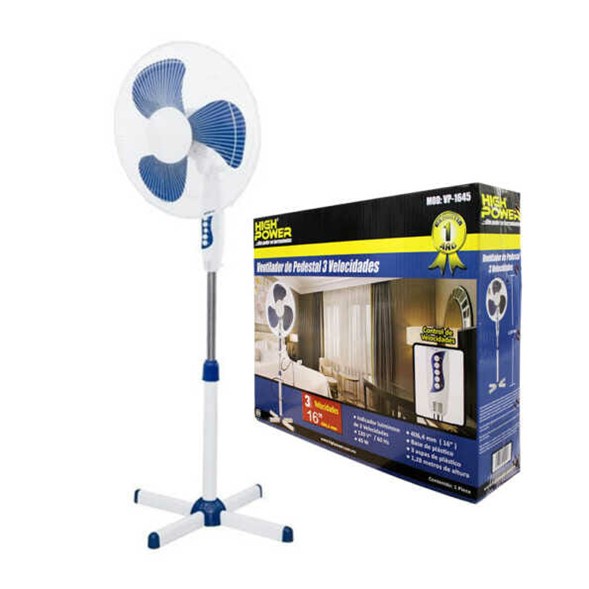 Ventilador De Pedestal 16 Pulgadas Con 3 Velocidades | Shopee México