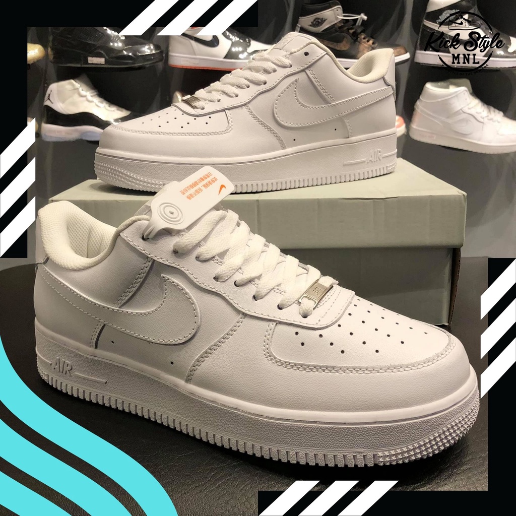 Nike Air Force 1 [Triple White]-Zapatos Casuales De Corte Bajo (Grado ...