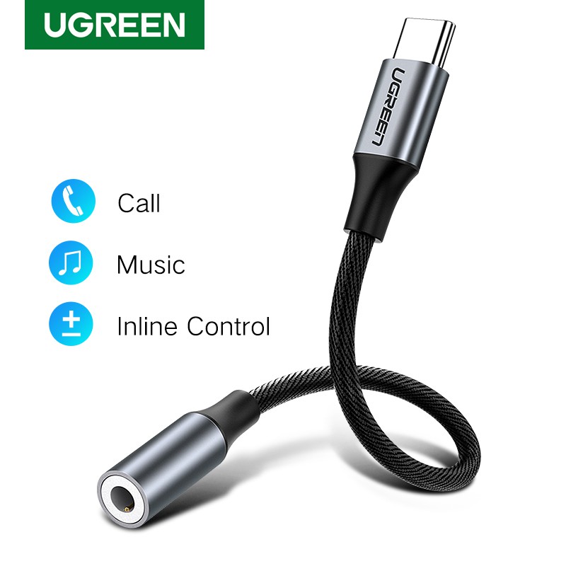 UGREEN Adaptador USB C a Jack 3.5 mm, Cable USB Tipo C a Audio 3.5mm