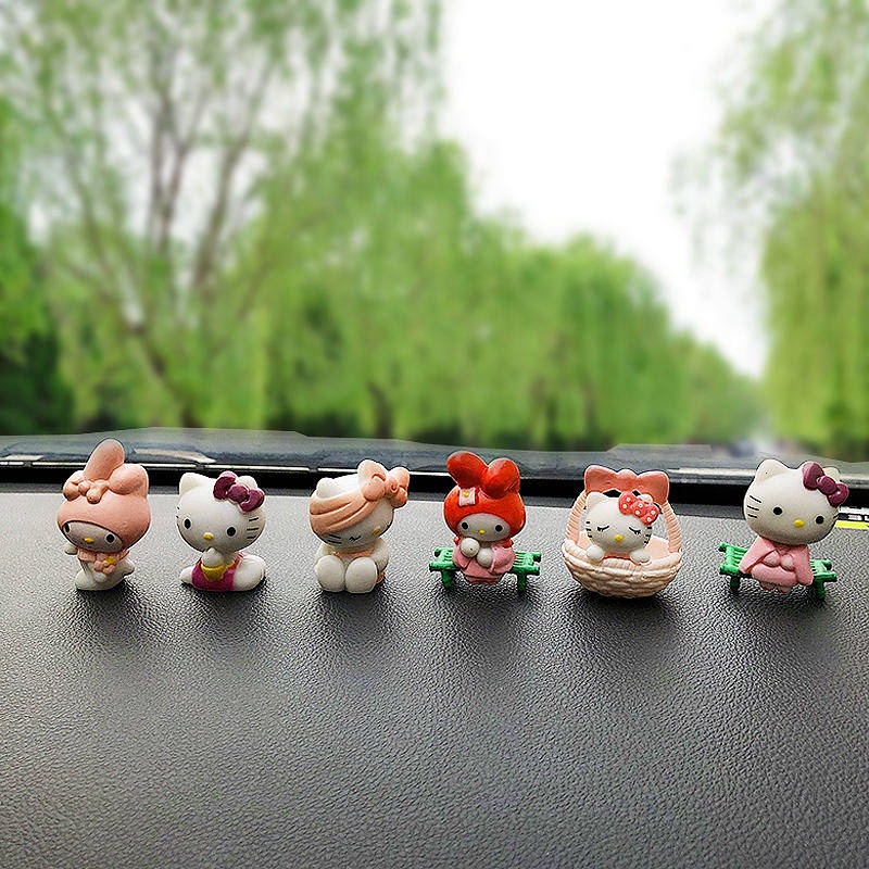 Hello Kitty Car Decoration Cute Full Set of Cute Hello Kitty Hello Kitty Doll Car Interior Design Accessories Decoration accesorios para autos LeAl