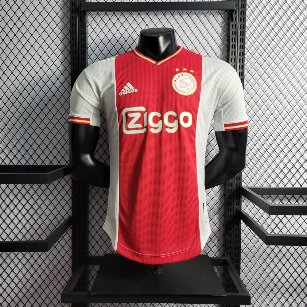 Edson Alvarez #4 Ajax Amsterdam UCL Match Slim Fit Home Soccer Jersey ...